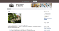 Desktop Screenshot of kunstverein-schleswig.de